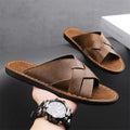 Western-style Flat-bottom Hollowed-out Large-size Slippers