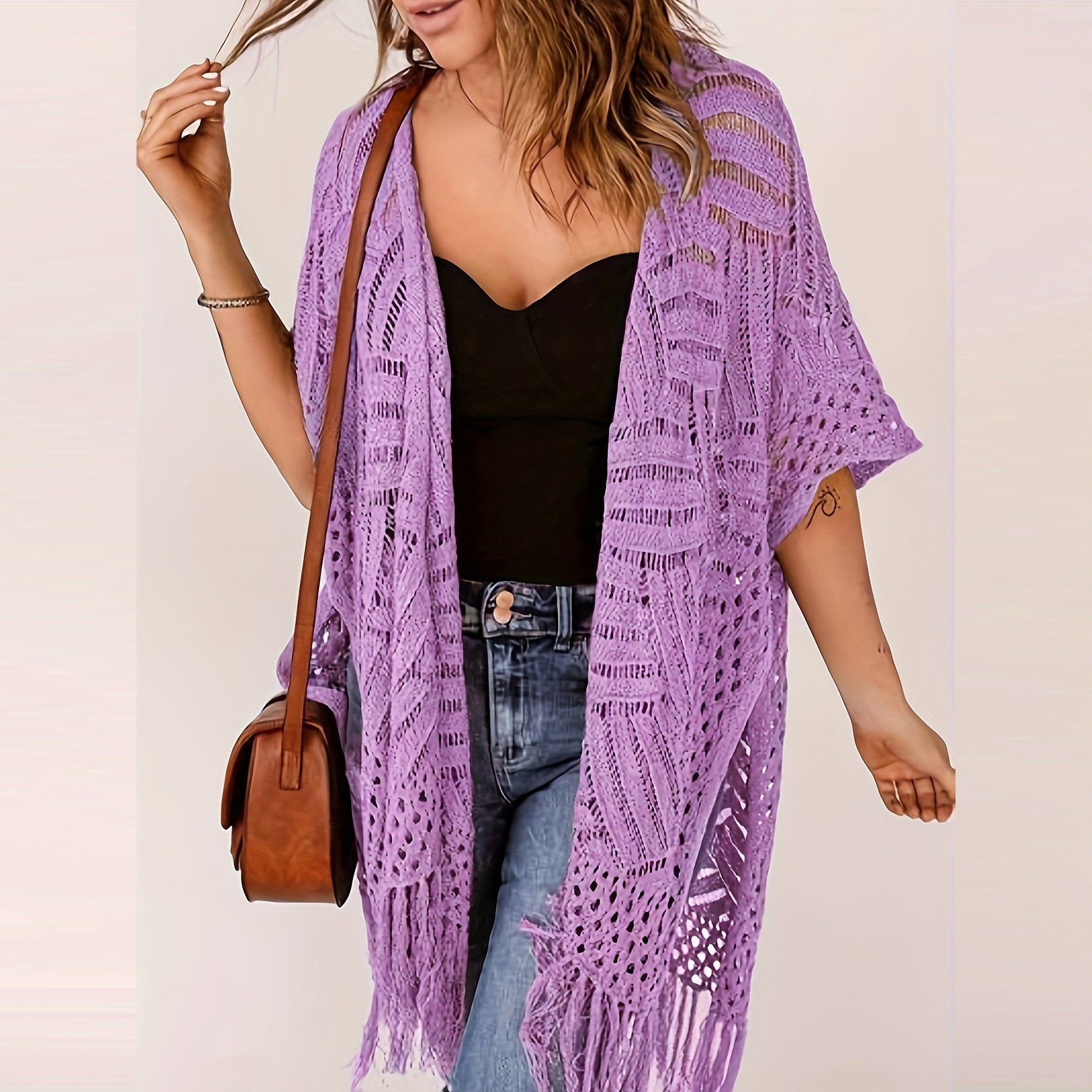 Outdoor Beach Vacation Sun-protection Knitwear