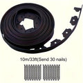 Landscape Edging With Anchoring Spikes No-Dig Garden Edging Kit Flexible Plastic Supplies For Flower Beds, Patios, Lawns, Pavers, And Paths