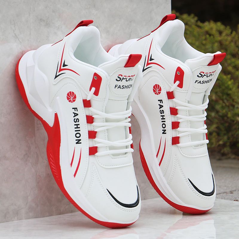 High Top Trendy Mesh Breathable Athletic All Matching Non Slip Running Shoes For Students