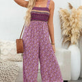 Women's Bohemian Strap Print Jumpsuit