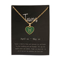 New European And American style Twelve sign Color glazed Pendant Alloy Necklace