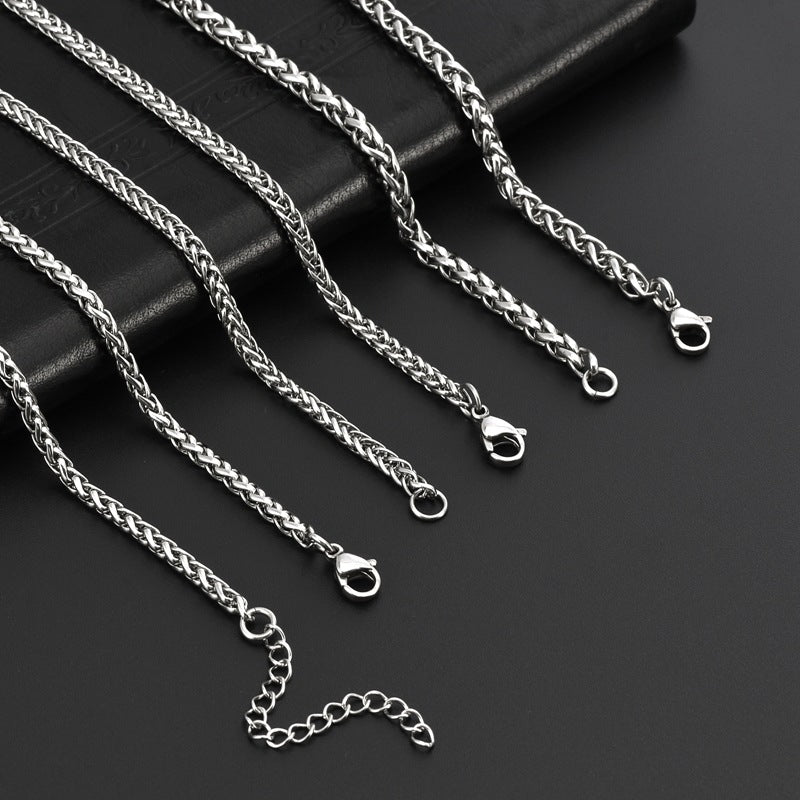 Titanium Steel Necklace Chain Does Not Fade