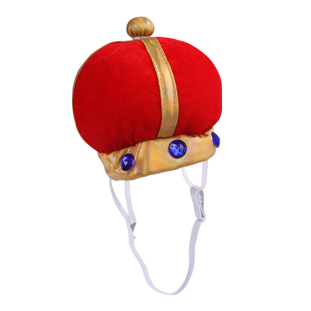 Pet Crown Hat Jewelry Creative Personality Funny Dog Cat