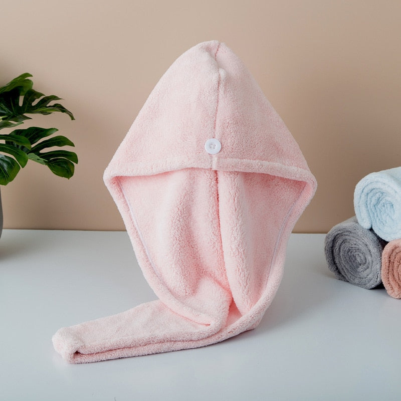 Multicolor towel Household Bathroom Towel Hair Hat Microfiber Solid Quickly Dry Hair Towel Women Shower Towels Bath Towel