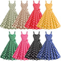 Polka-dot Print Vintage Swing Dress