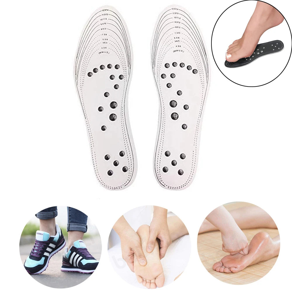 18 Magnets Magnetic Massage Insoles Foot Acupressure Shoe Pads