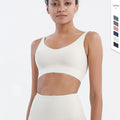 Women Tank Top Summer Shockproof Sports Yoga Cropped Top