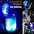 Car Ashtray Air Vent Clip Holder With LED Colorful Light