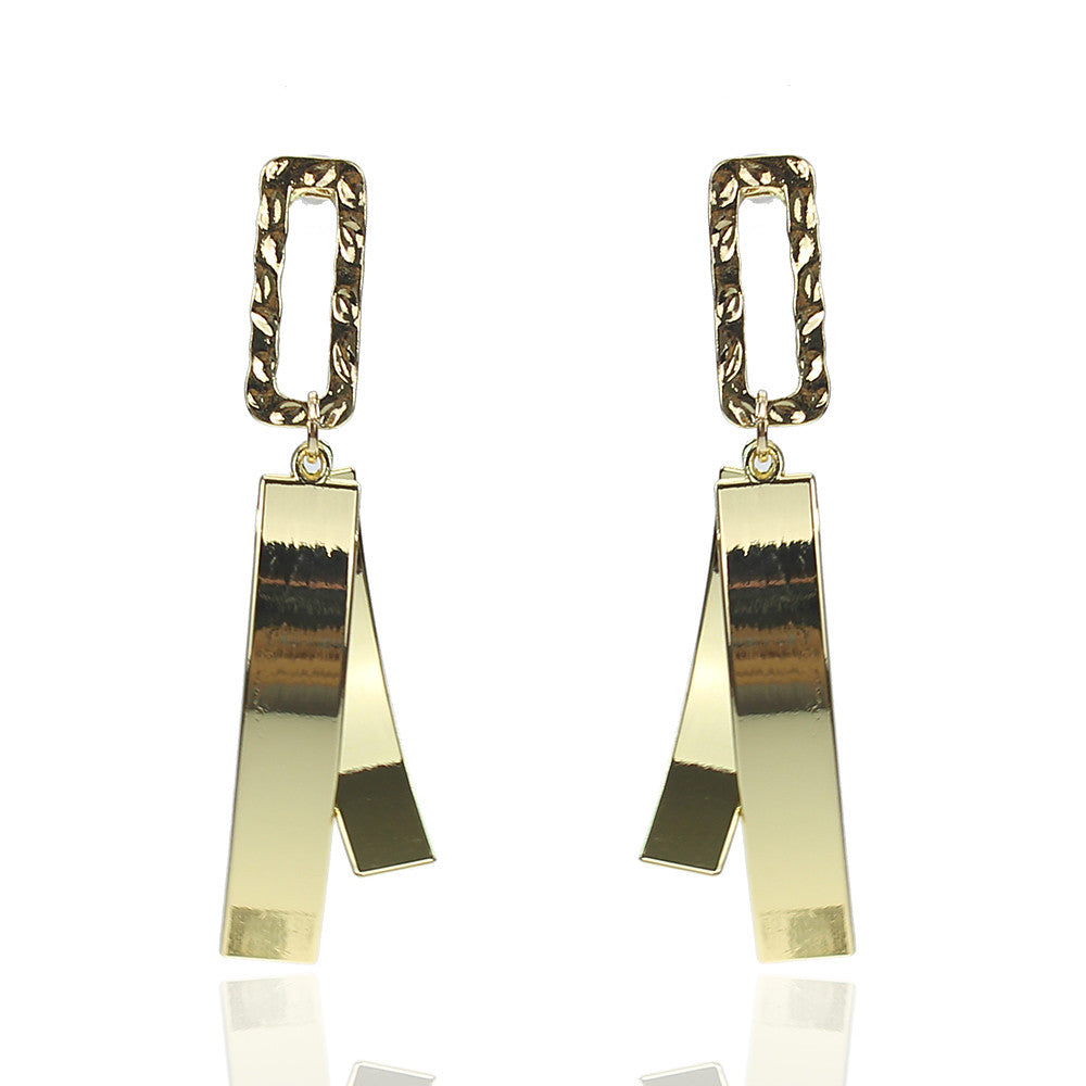 Women's Earrings Geometrical Imagine Stylish European Fashion Oversized Cool Earrings Jewelry Golden For Daily 1 Pair