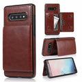 Retro PU Leather Case For Samsung Galaxy S10 Plus S10e S10 S9 Plus S9 S8 Plus S8 Multi Card Holders Phone Cases For Galaxy Note 10 Plus Note 10 Note 9 Note 8 with Stand Magnetic Wallet Cover
