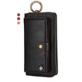 Multifunction Wallet Genuine Leather Case For iPhone 11 Pro Max XR XS Max 8 Plus 7 Plus 6 Plus Shockproof Solid Colored Cases
