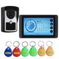 620FCID11 Wired Alarm Clock / Built in out Speaker / Camera 7 inch Hands-free 800*480 Pixel One to One video doorphone