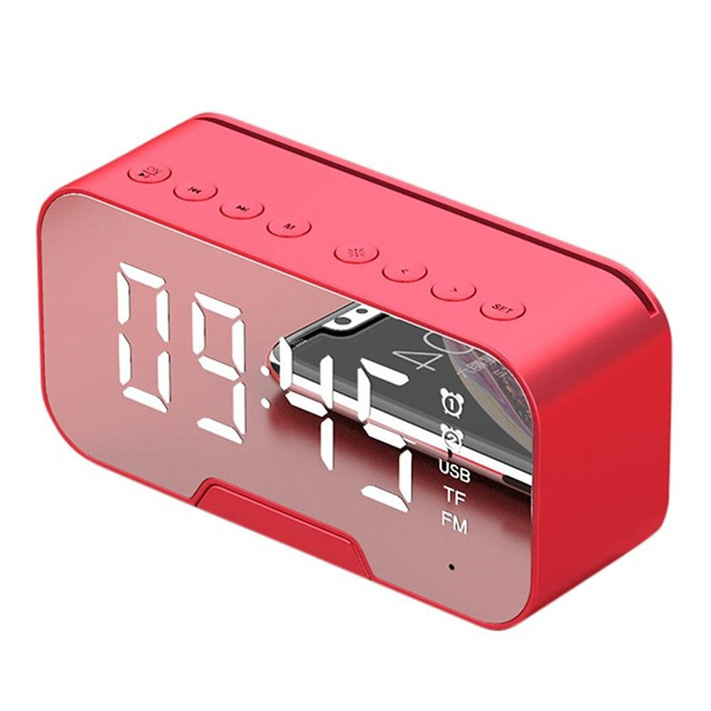 Portable Bluetooth Speaker Super Bass Wireless Stereo Speakers Support TF AUX mirror Alarm Clock for Phone Computer