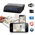 HD 720P Mini Wireless Wifi Indoor IP Camera Motion Detection Security Alarm Clock IR Night Vision Network DV 160° Viewing Angle Home Security Camera for Baby Room Bedroom