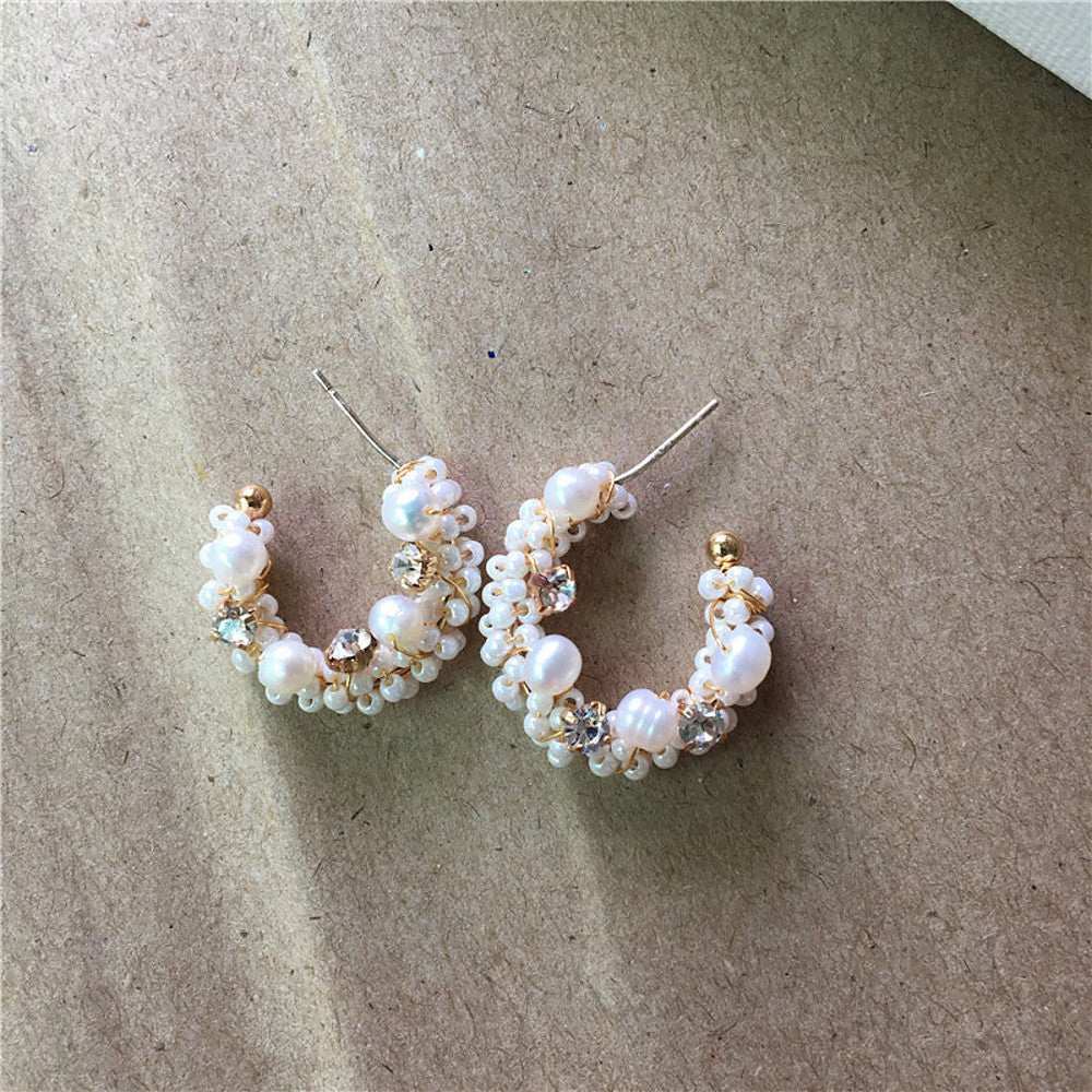 Women's Earrings Classic Joy S925 Sterling Silver Earrings Jewelry White For Gift Daily Festival 1 Pair