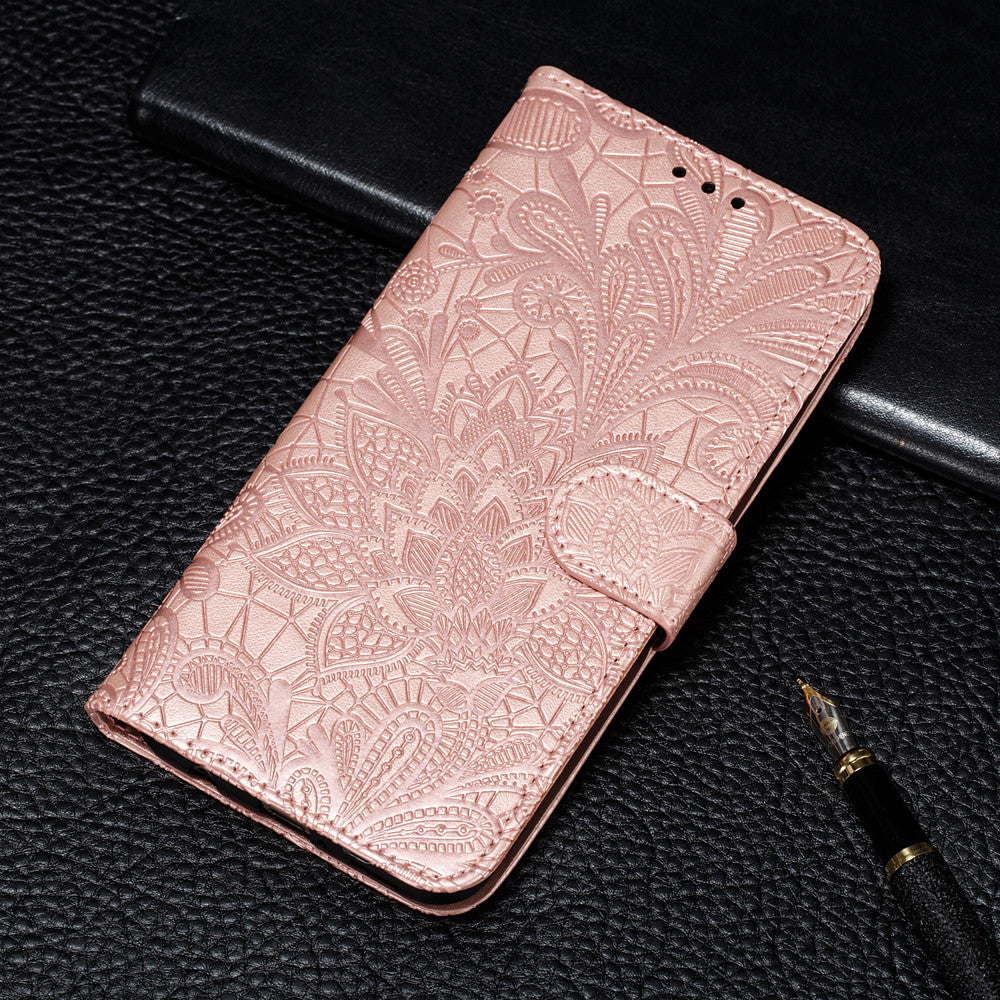 Case For Huawei Y7 2019 / Y6 (2019) / Y9 2019 Wallet / Card Holder / with Stand Full Body Cases Flower PU Leather for Y7(2019) / Y5(2018) / Y9(2019) / Y6(2019) / Y5(2019) / Y9 Prime(2019)/P Smart Z