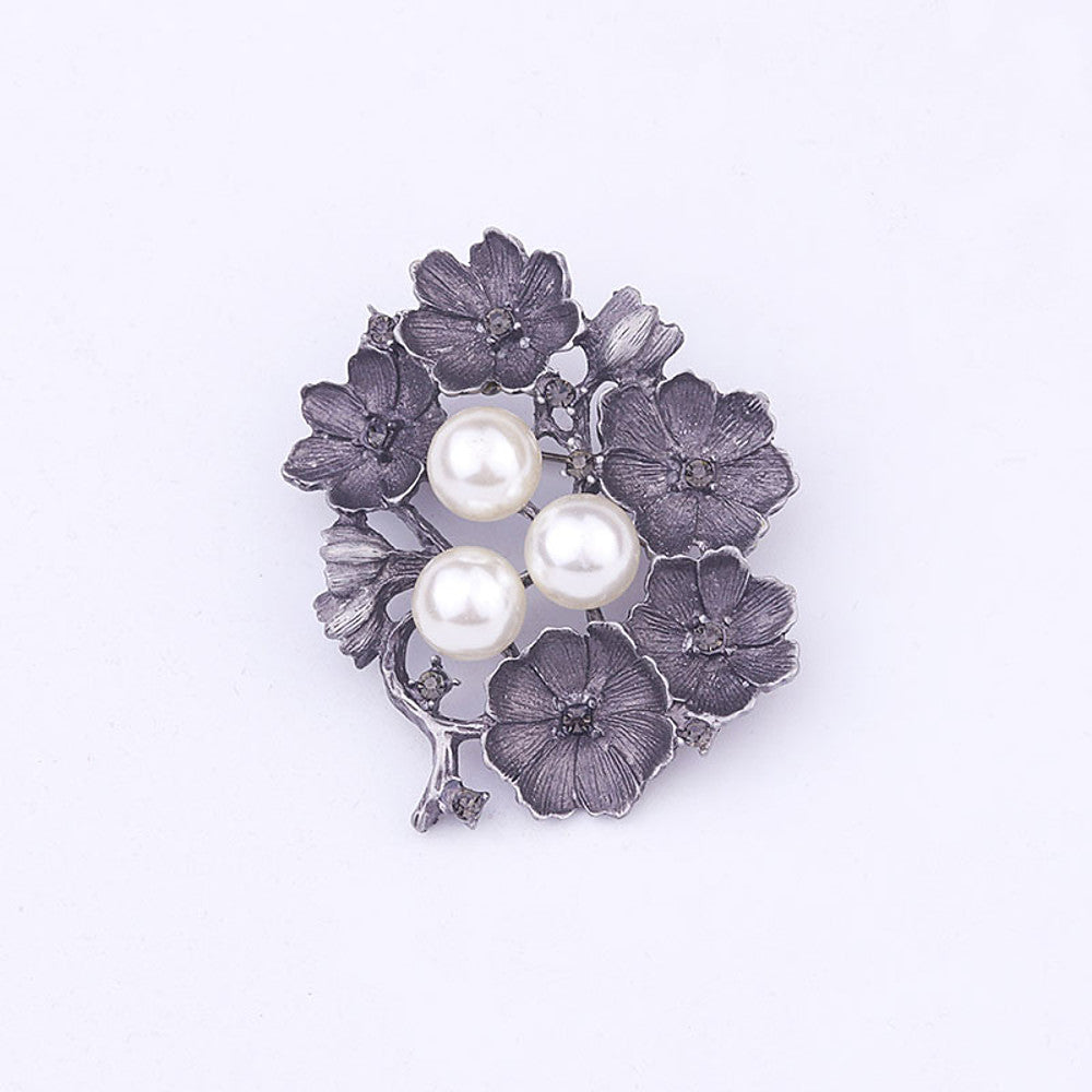 Women's Brooches European Imitation Pearl Brooch Jewelry White For Party Festival