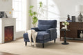 Modern Chaise Lounge , Upholstered Indoor Leisure Sofa Recliner, Chair Sleeper For Bedroom, Living Room, Study Room, Office, BLUE