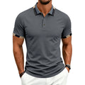 Mens Three-button Short-sleeve Top