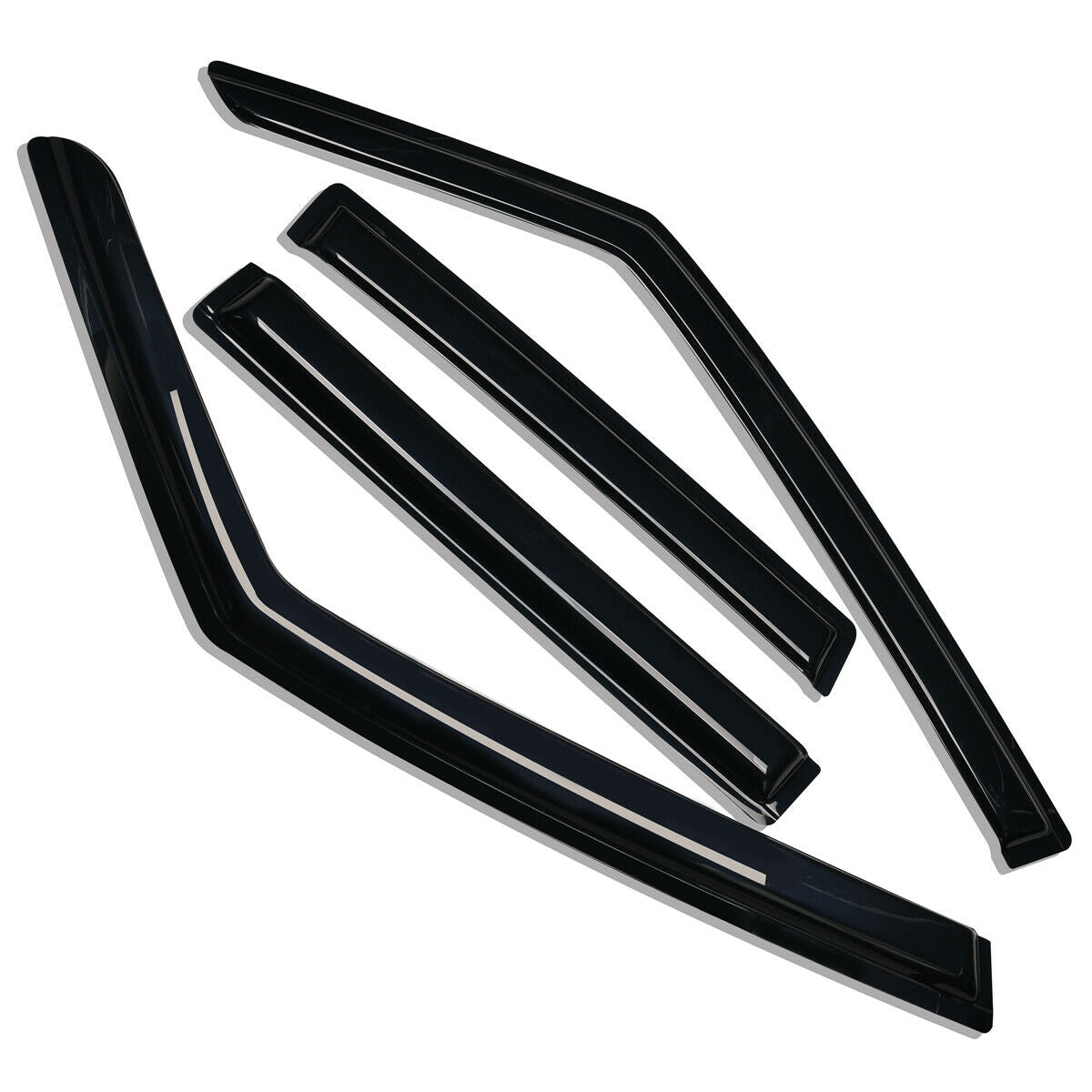 4pcs Out Channel Style Sun Rain Window Visors Visor For 896001