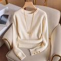 European And American Knitted Long-sleeved