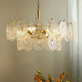 Affordable Luxury Glass Chandelier Metal And Glass Flush-mount Pendant Light Fixture