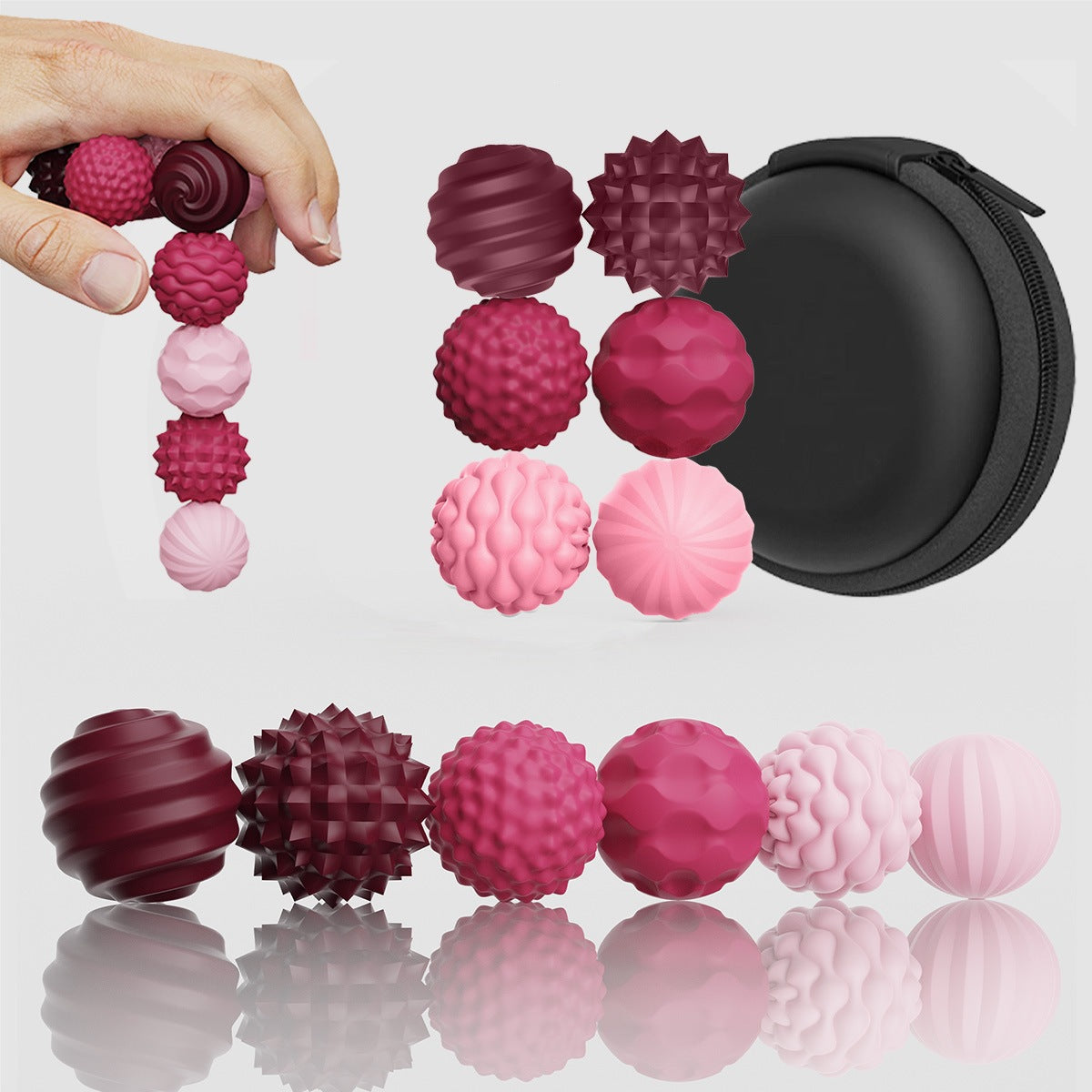 Childrens Silicone Sensory Magnetic Ball Stress-relief Toy