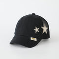Summer Children's Solid-color Star-pattern Velcro Net Fabric Baseball Cap Is Suitable For Babies' Daily Wear And Outdoor Play.