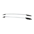 For T Oyota 2018 RAV4 Adventure OE Style 4Dr Roof Rack Side Rail Silver Aluminum