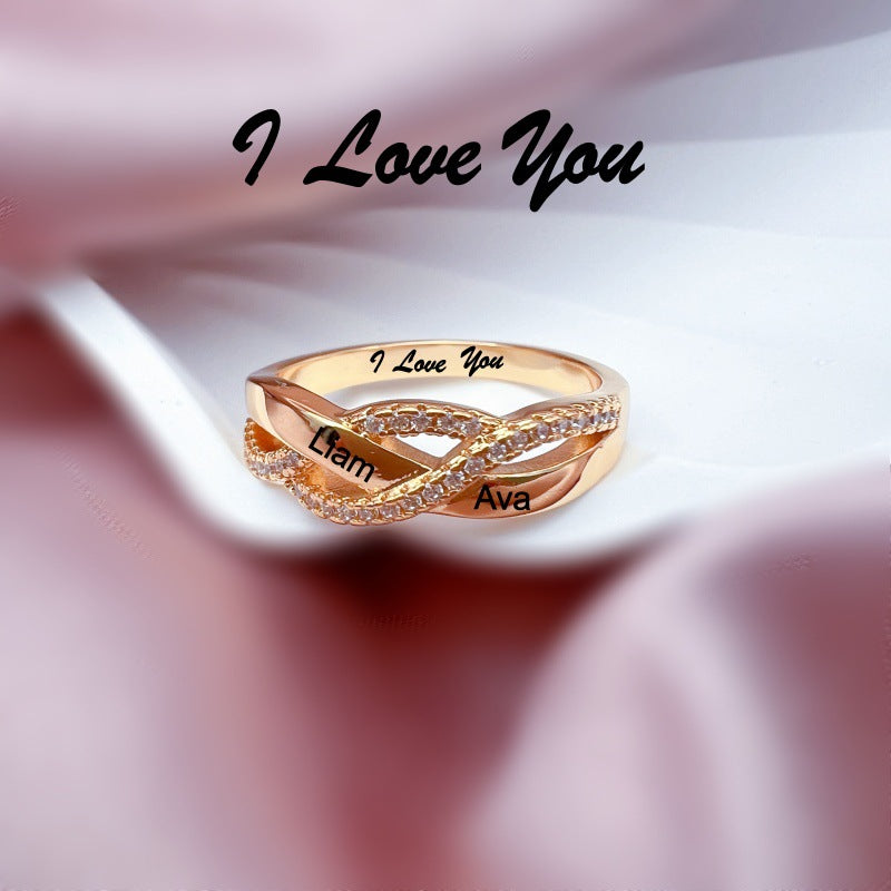 Creative Design Sense Of Personalized Woven Ring