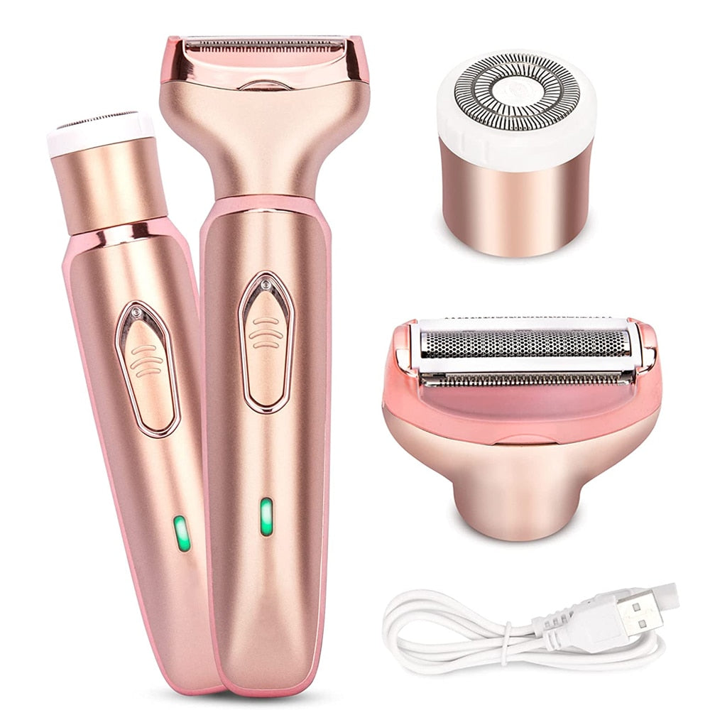 Professional 2 in 1 Women Epilator Electric Razor Hair Removal
