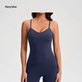 Yoga Vest For Women, Brushed, Tight-fitting Camisole With Chest Pad, Outdoor Running Fitness Top