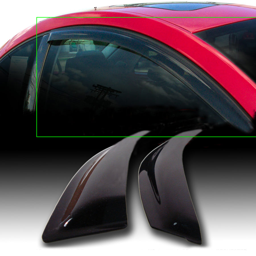 2pcs Out Channel Style Sun Rain Window Visors Visor For 92602