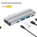 Dual Type-C Docking Station With HDMI And USB 30 Hub