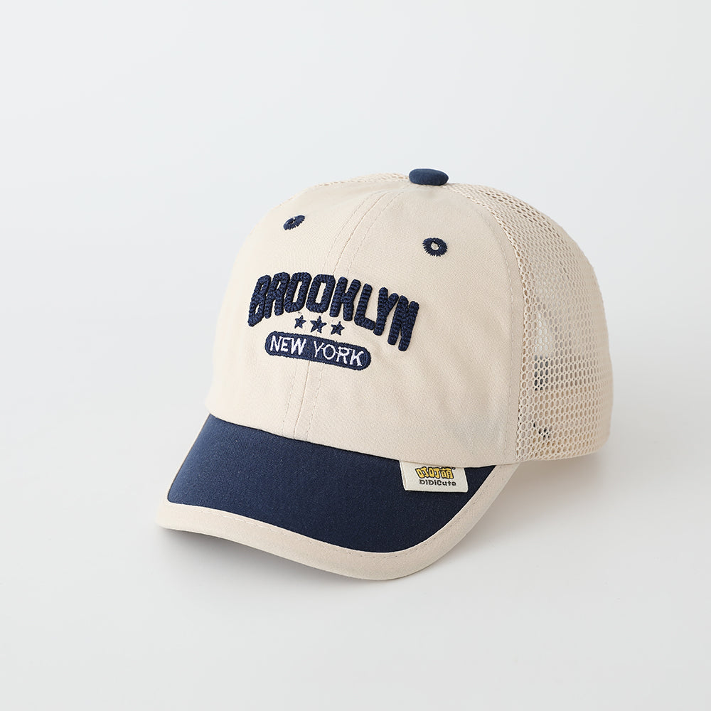 Summer Boys And Girls Colorful Mesh Breathable Delicate Letter Embroidery Baseball Cap With Sun Protection And Versatile Style For Children