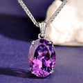 Affordable Luxury Simple Amethyst Necklace For Women