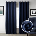 Solid Color Bedroom Blackout Curtains Window Decor