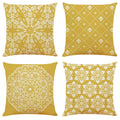 Yellow Print Cushion Cover Decorative Pillows Cartoon Seat Cushions