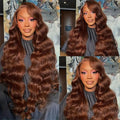Hot-selling Fashionable Brown Large-wave Wig For International Trade