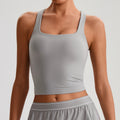 Womens Workout Top For Layering Running Sports Bra