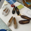 Breathable Woven Hollow-out Flat Shoes For Women