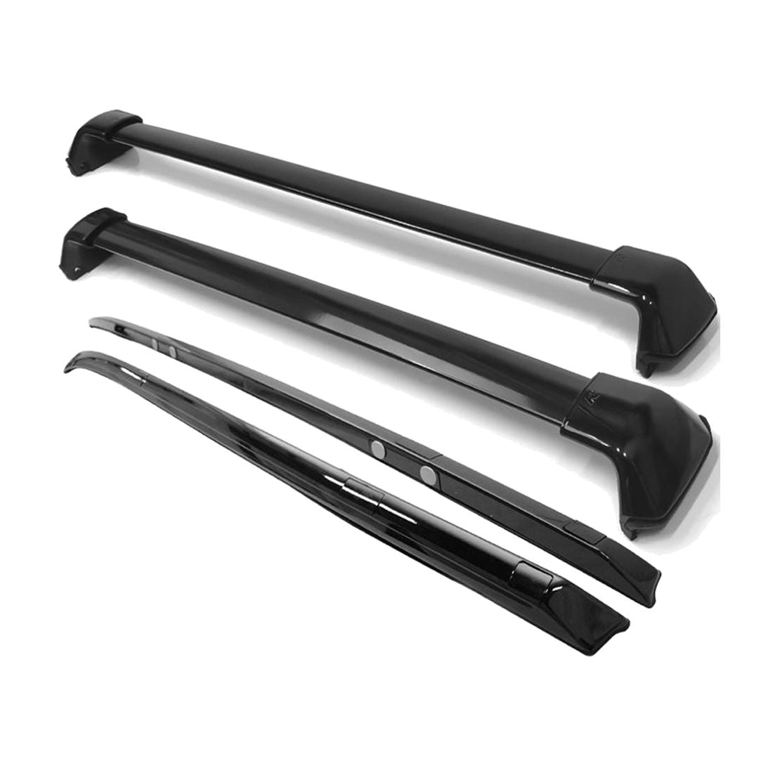 Fits 12-16 Honda CR-V 4PCS Roof Rack Luggage Carrier Side Rail Set - Cross Bar