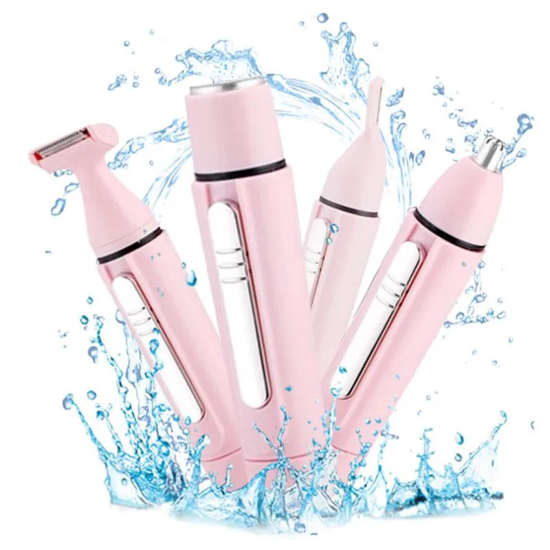 4 In 1 Women Electric Epilator Trimmer Razor Lady Shaver