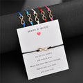 Fashionable Accessory Blessing Cardstyle Infinity Bracelet For Women
