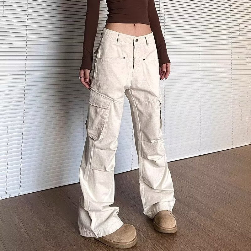 Loose-fit Pleated Paratrooper-style Niche Outdoor Tactical Pants