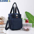 New Fashion Design Lunch Bag Frosted Fabric Portable Multifunction Lunch Bag