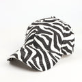 The Zebra-striped Printed Adjustable Fashion And Versatile Style Bowler Hat Is Suitable For Outdoor Shopping And Outings.