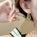 2026 New Earrings For Women, Elegant Versatile Niche Exquisite Light Luxury Sparkling Click Hoop Ear Jewelry