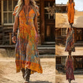 Fashionable Short-Sleeved V-Neck Dress